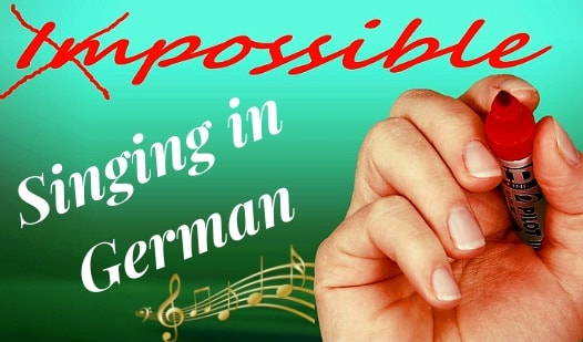 Image: Singing in German is possible. 